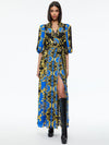ALISA WRAP MAXI SHIRT DRESS-REGAL ROMANCE SAPPHIRE-ALICE + OLIVIA