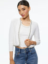 AKIRA EMBELLISHED CARDIGAN-Black-ALICE + OLIVIA
