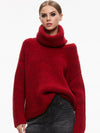 VERE DETACHABLE TURTLENECK SWEATER-BORDEAUX-ALICE + OLIVIA