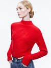 TAVILL MOCK NECK PULLOVER-PERFECT RUBY-ALICE + OLIVIA