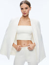 MARICA SQUARE NECK CAPE TOP-ECRU-ALICE + OLIVIA