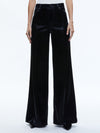 TRISH SHINY VEGAN LEATHER BAGGY PANT-Black-ALICE + OLIVIA