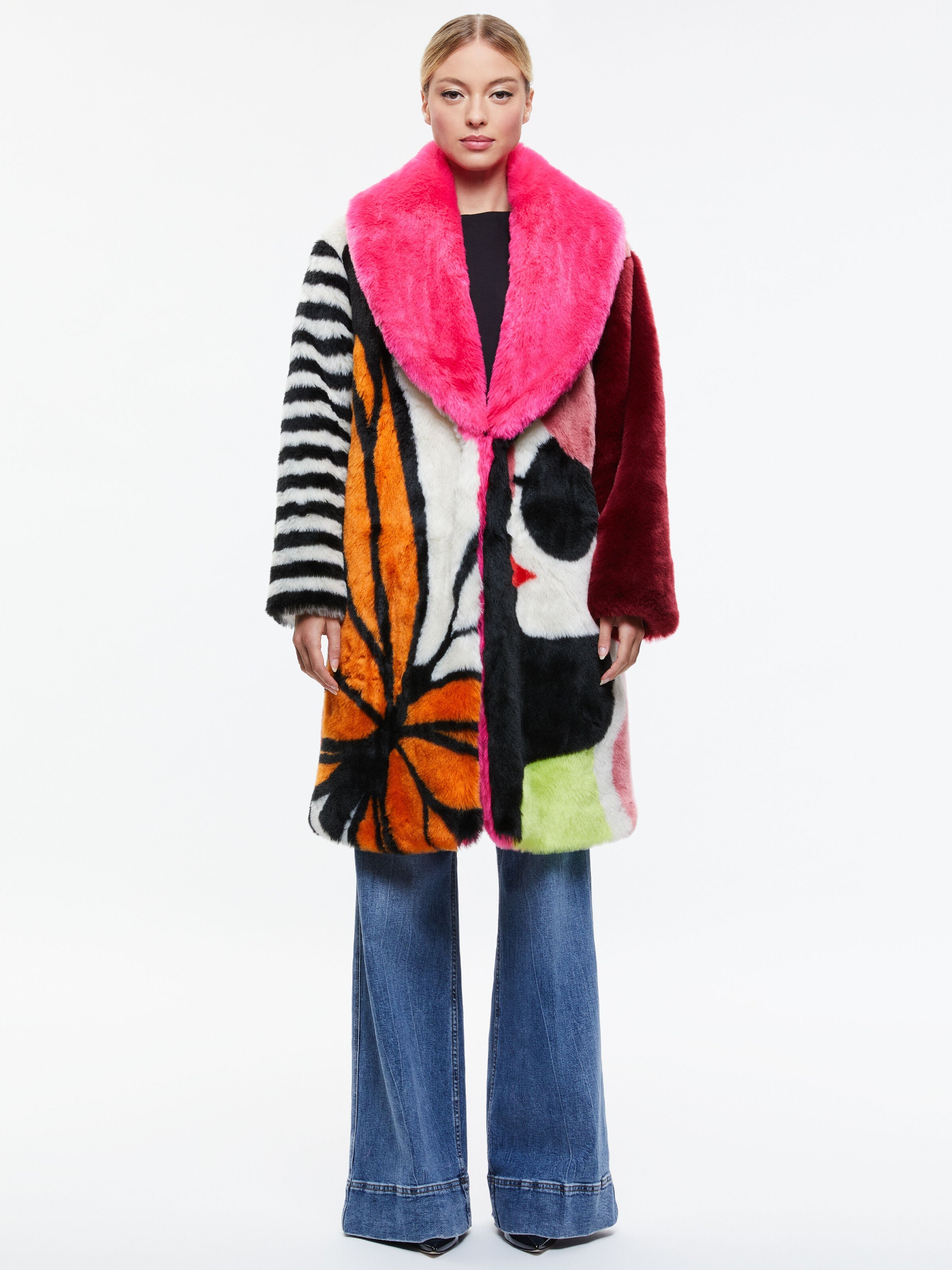 YETTA FAUX FUR COAT-ENCHANTED-ALICE + OLIVIA