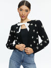 TRINA EMBELLISHED CROPPED CARDIGAN-ALICE + OLIVIA