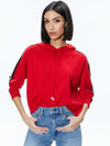 KATERINE EMBELLISHED CROPPED HOODIE-PERFECT RUBY-ALICE + OLIVIA