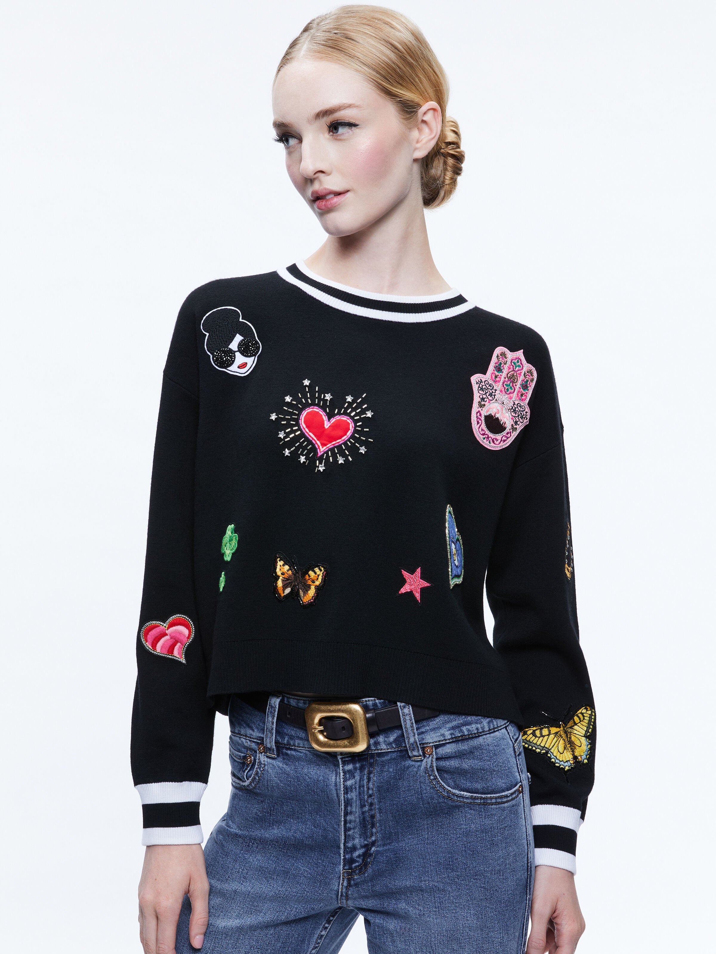 STACEFACE PULLOVER-ALICE + OLIVIA