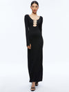 KALENA SCOOP NECK CUTOUT MAXI DRESS-Black-ALICE + OLIVIA