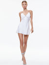 JULIENNE EMBELLISHED V-NECK MINI DRESS-ALICE + OLIVIA