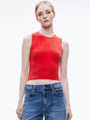 AMITY SLEEVELESS CROPPED TANK-SOFT WHITE-ALICE + OLIVIA