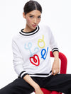 ALBINA LOVE PULLOVER-ICE/BRIGHT RUBY-ALICE + OLIVIA