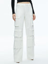 OLYMPIA MID RISE BAGGY CARGO PANTS-ALICE + OLIVIA
