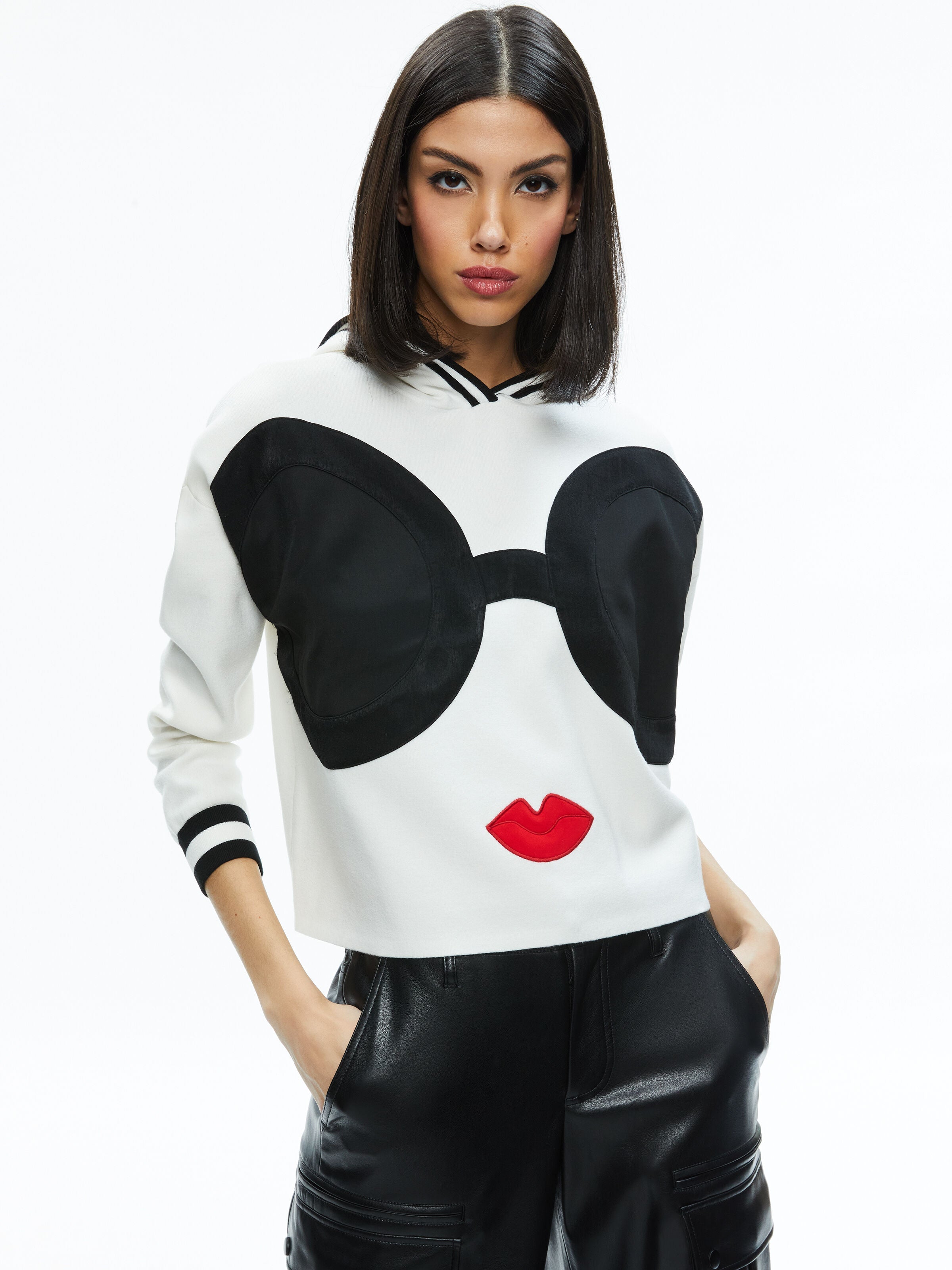 OSCAR STACEFACE HOODIE-SOFT WHITE-ALICE + OLIVIA