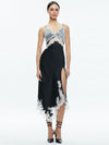 DAPHNE LACE ASYMMETRICAL SLIT MIDI DRESS-BLACK/OFF WHITE-ALICE + OLIVIA