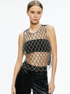 AMAL EMBELLISHED TANK WITH BANDEAU-ALICE + OLIVIA