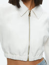 DELLA CROPPED VEGAN LEATHER JACKET-OFF WHITE-ALICE + OLIVIA