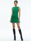 CLYDE MINI DRESS-LIGHT EMERALD-ALICE + OLIVIA