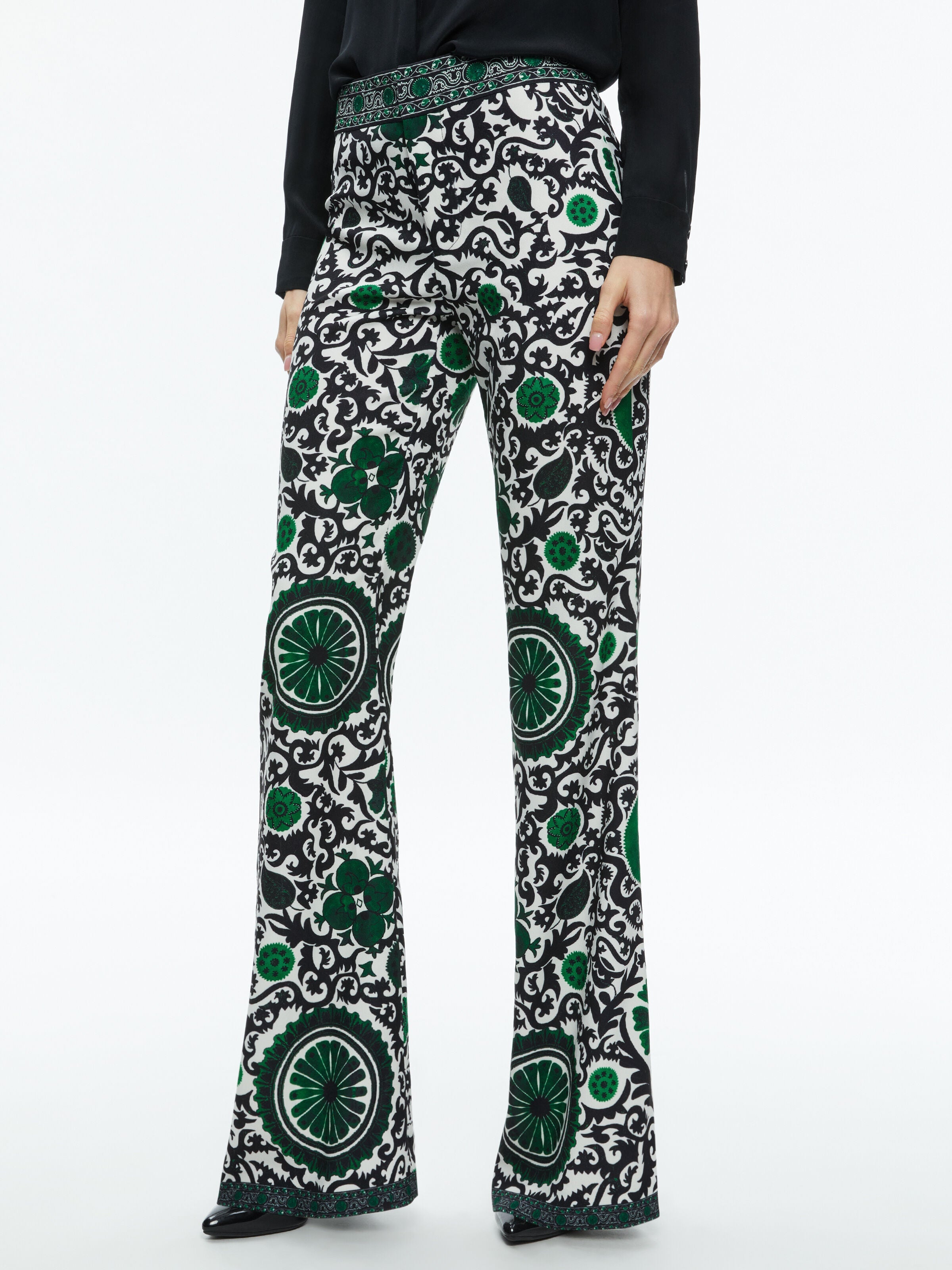 ANDREW HIGH WAISTED BOOTCUT SLIM PANT