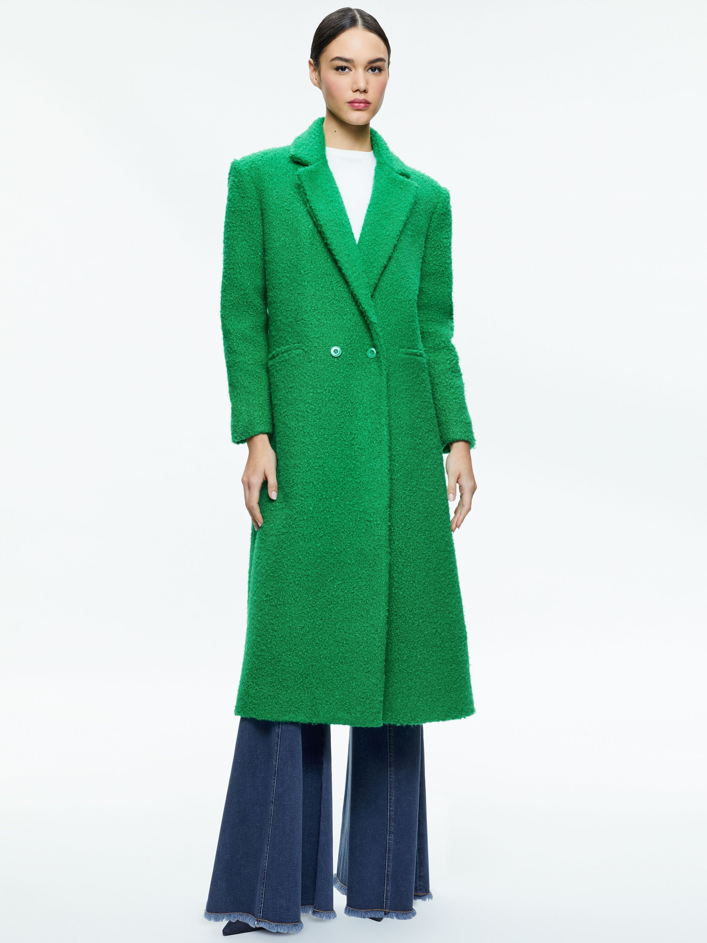 JIMMY COAT-LIGHT EMERALD-ALICE + OLIVIA