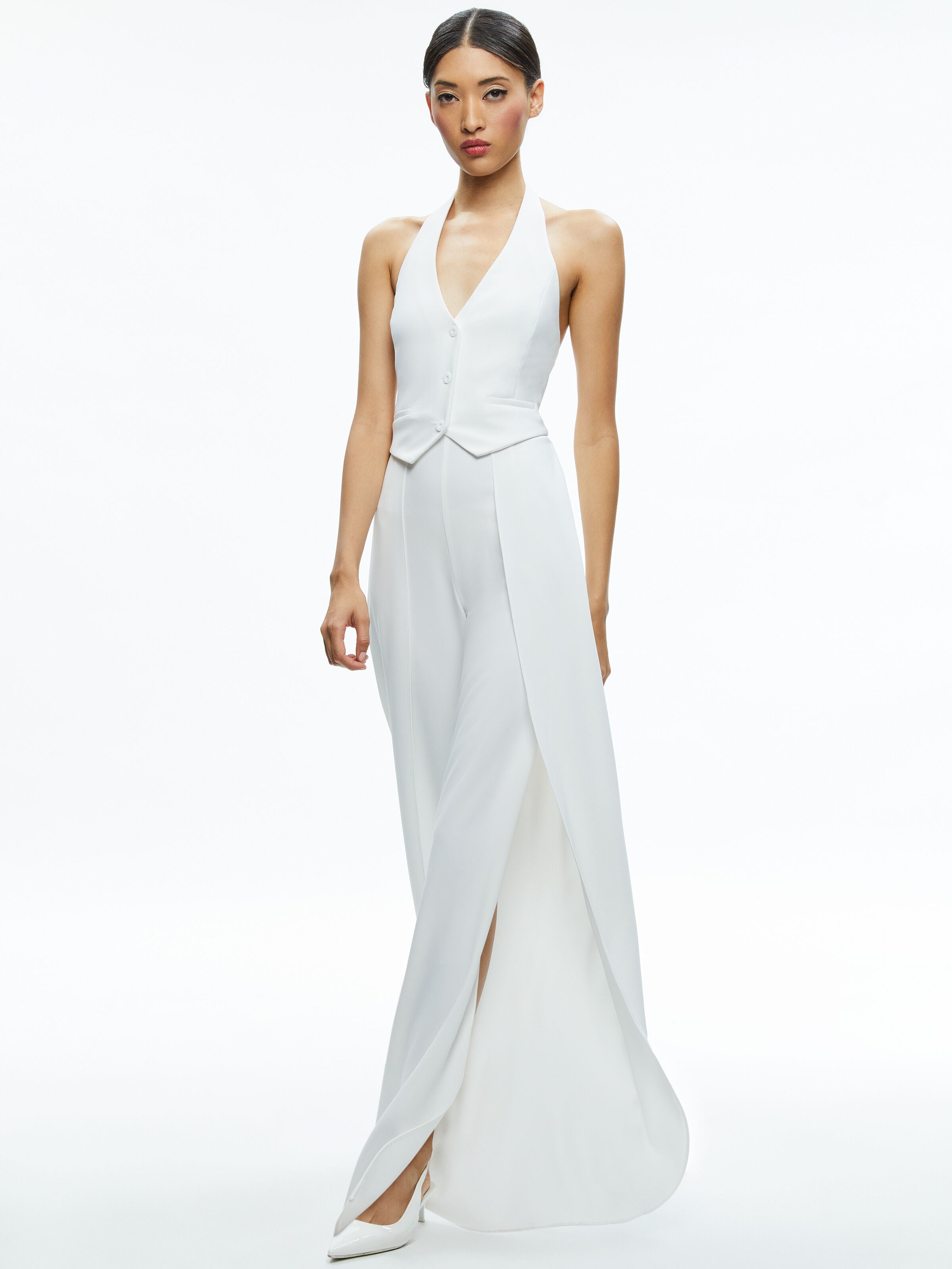 ROBIN HALTERNECK VEST JUMPSUIT