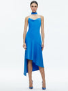 HARMONY ASYMMETRICAL SLIP SCARF DRESS-FRENCH BLUE-ALICE + OLIVIA
