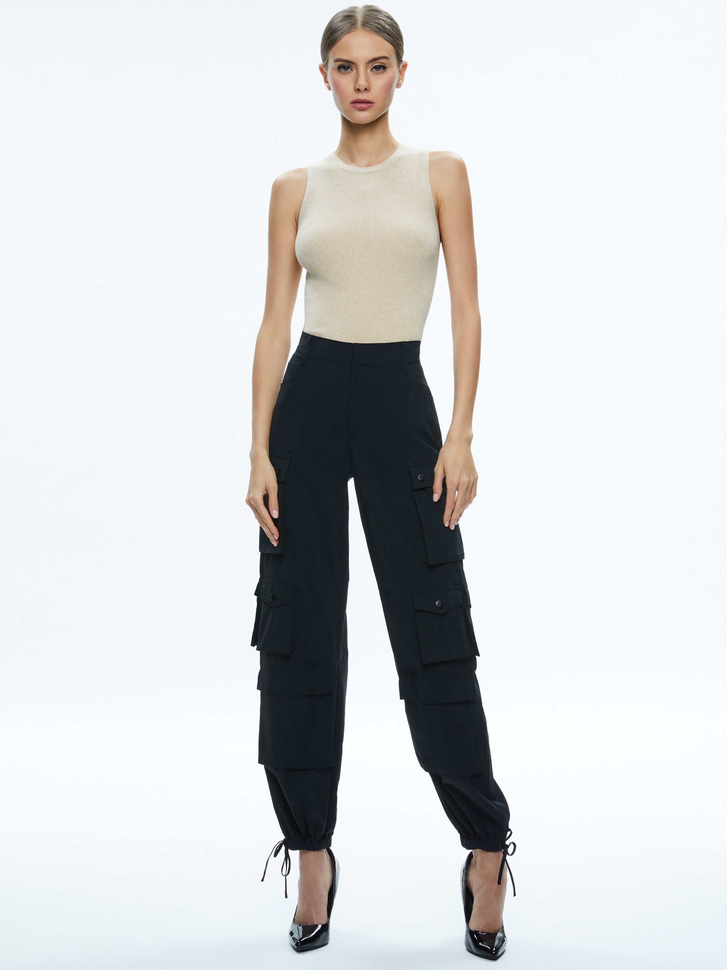 TONITA RIBBED TANK-ALICE + OLIVIA