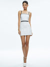 MATILDA LACE MINI DRESS-OFF WHITE/BLACK-ALICE + OLIVIA