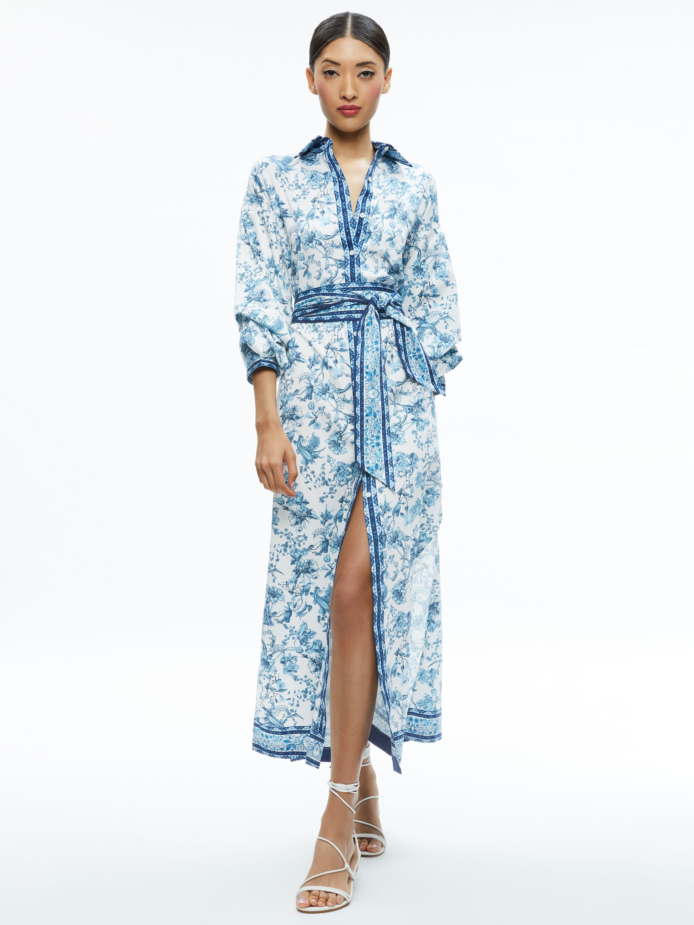 TANIKA BUTTON DOWN MAXI DRESS-ALICE + OLIVIA