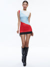 SARETTA RUCHED CREW NECK DRESS-ALICE + OLIVIA