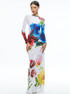 DELORA LONG SLEEVE CREW NECK MAXI DRESS-ALICE + OLIVIA