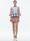 PAULIE TIERED BLOUSON SLEEVE MINI DRESS-JE L'ADORE-ALICE + OLIVIA