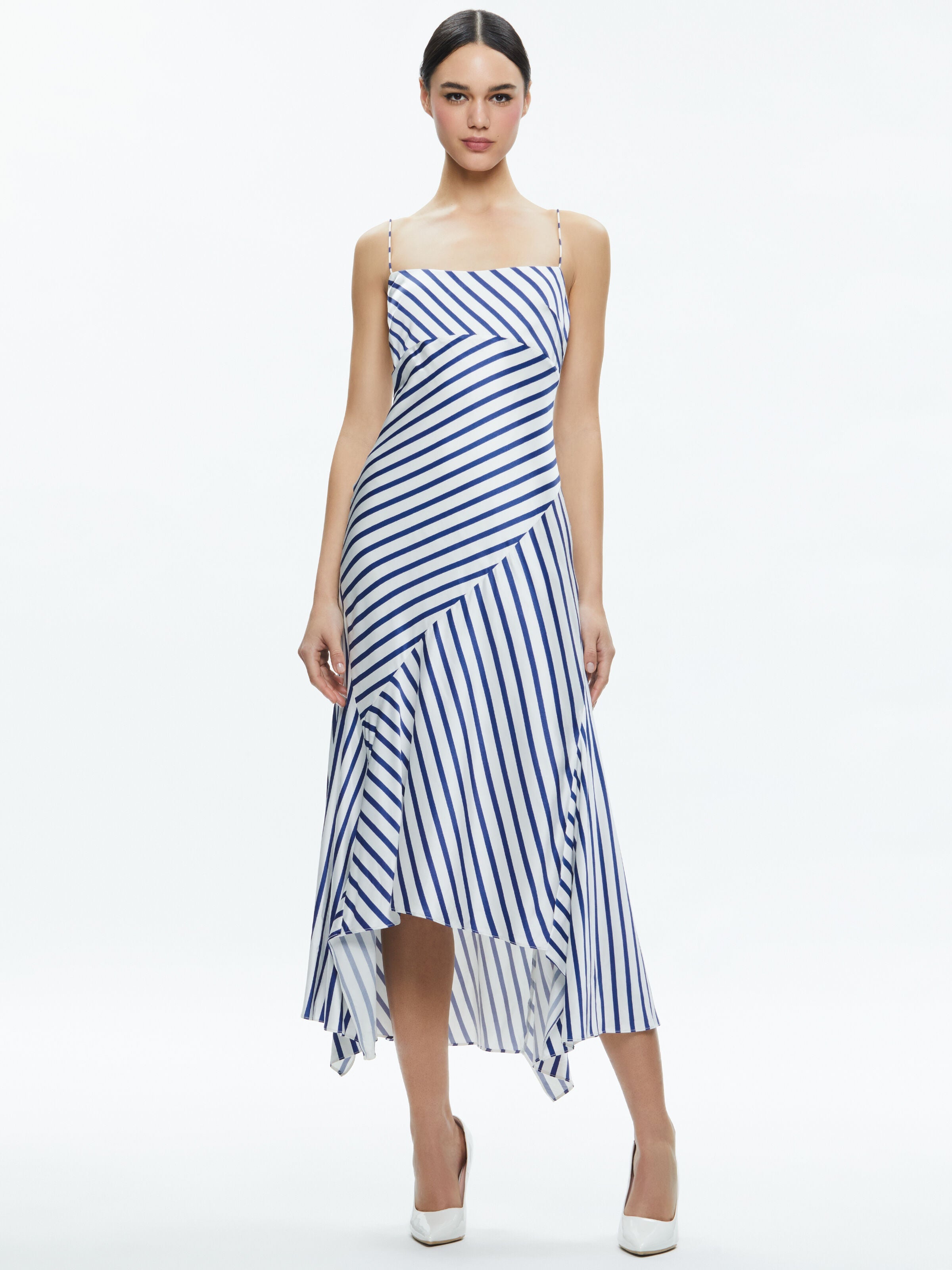 ROSA ASYMMETRICAL SLIP DRESS-ALICE + OLIVIA