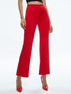 RMP MID RISE BACK-ZIP BOOTCUT ANKLE PANT-BRIGHT RUBY-ALICE + OLIVIA