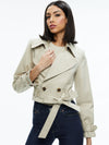 HAYLEY CROPPED TRENCH COAT WITH BELT-ALICE + OLIVIA