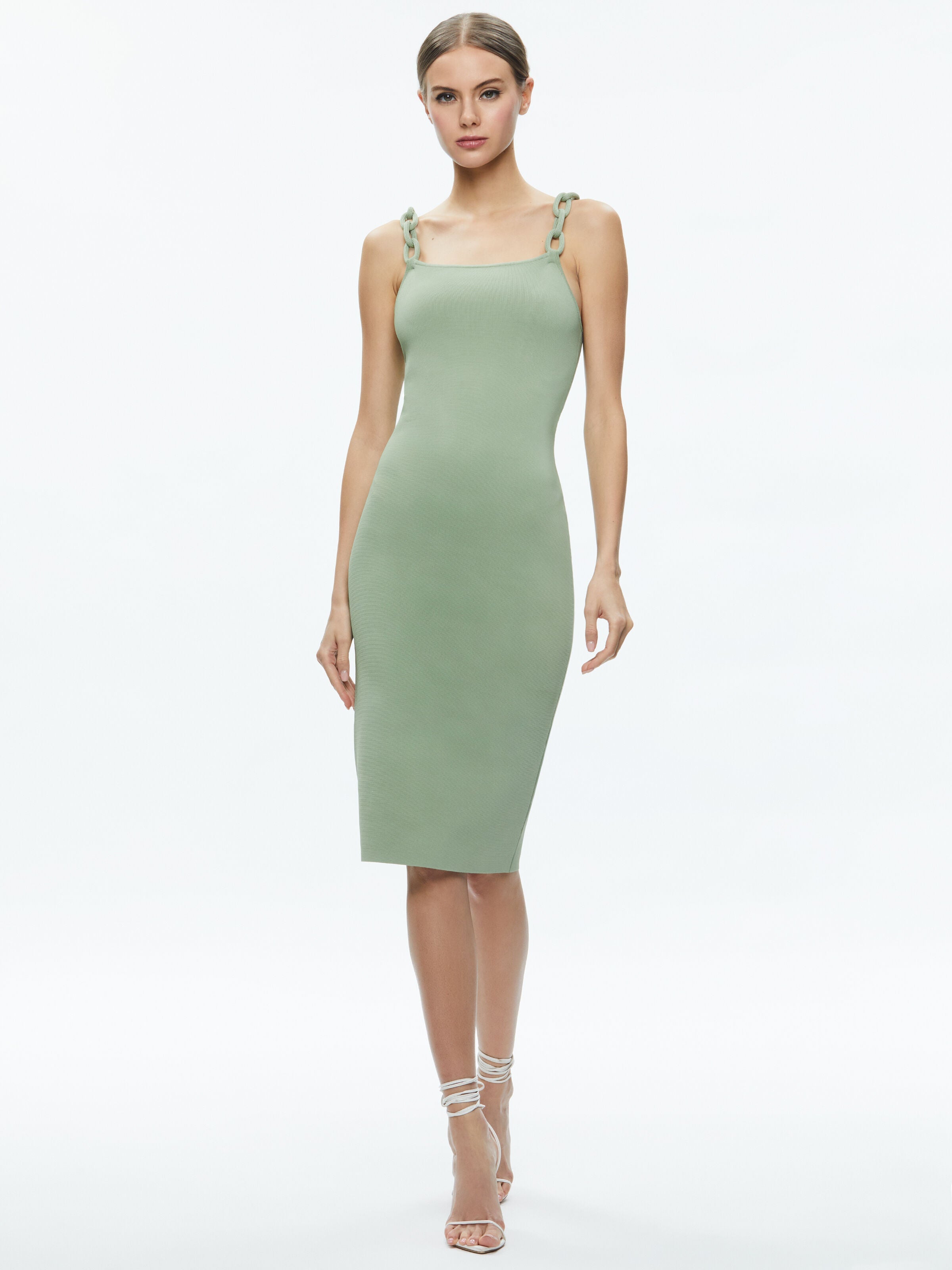 ALINA LOOPED STRAPS MIDI DRESS-ALICE + OLIVIA