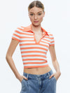 MARTHA STRIPED POLO-ALICE + OLIVIA