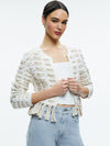 TAWNA RIBBON CARDIGAN-SOFT WHITE MULTI-ALICE + OLIVIA