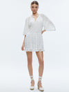 SHERRIE GATHERED TUNIC DRESS-OFF WHITE-ALICE + OLIVIA