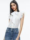 TALULAH RUFFLED LACE BLOUSE-OFF WHITE-ALICE + OLIVIA