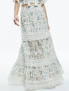 REISE EMBROIDERED TIERED MAXI SKIRT-ALICE + OLIVIA