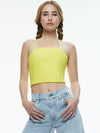 CERESI HALTER BANDEAU TOP-HAPPY YELLOW-ALICE + OLIVIA