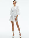 CAILIN TUNIC TIERED MIDI DRESS-Black-ALICE + OLIVIA