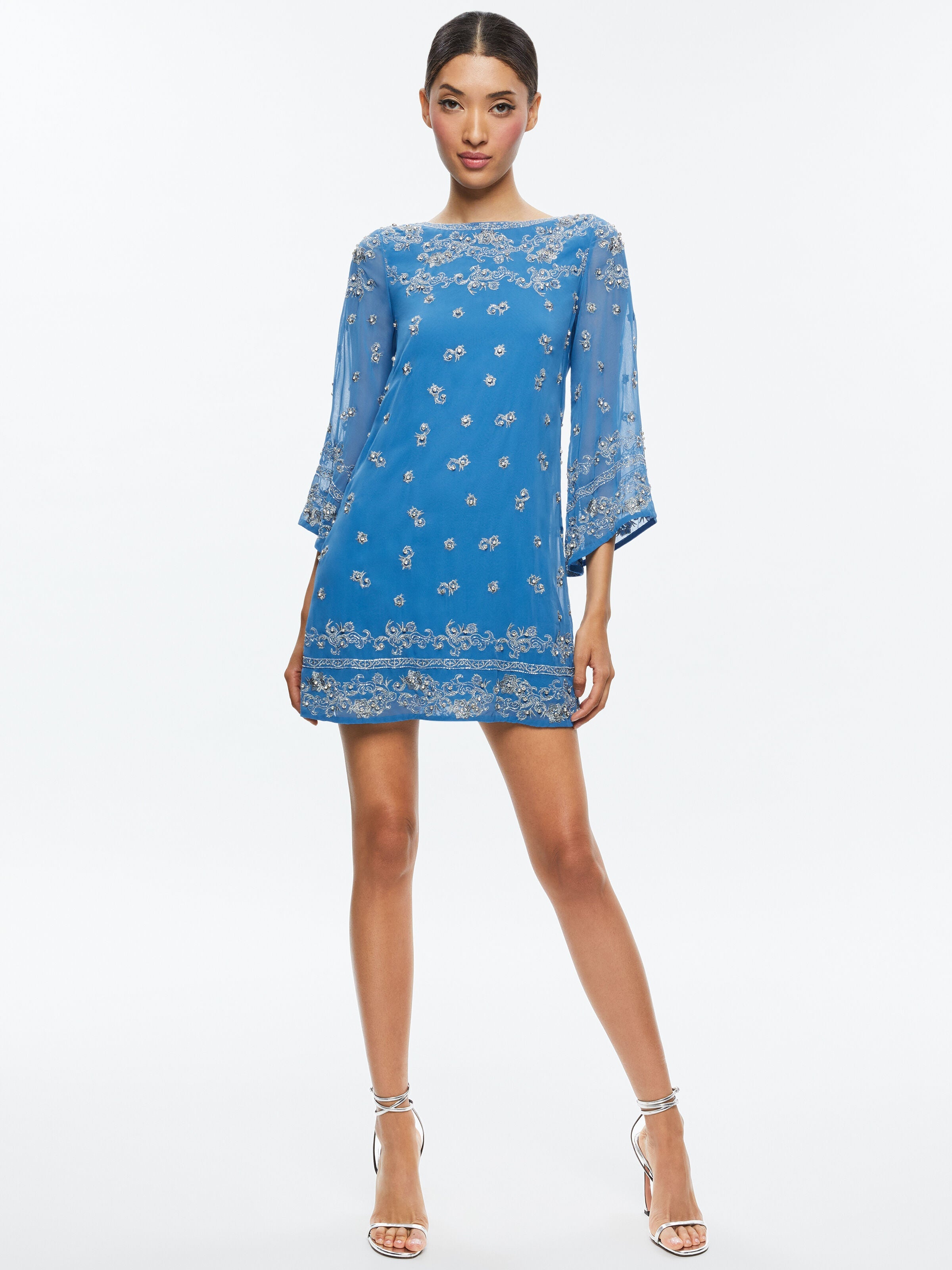 ELEONORA EMBELLISHED TUNIC DRESS-ALICE + OLIVIA