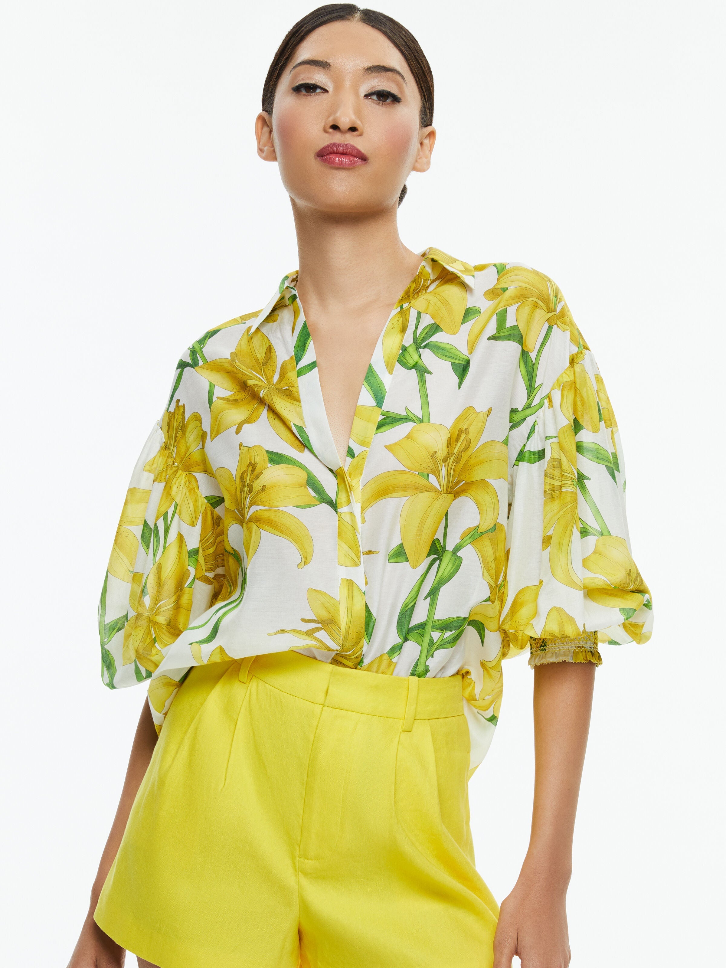 MAYLIN LONG SLEEVE BLOUSE-ALICE + OLIVIA