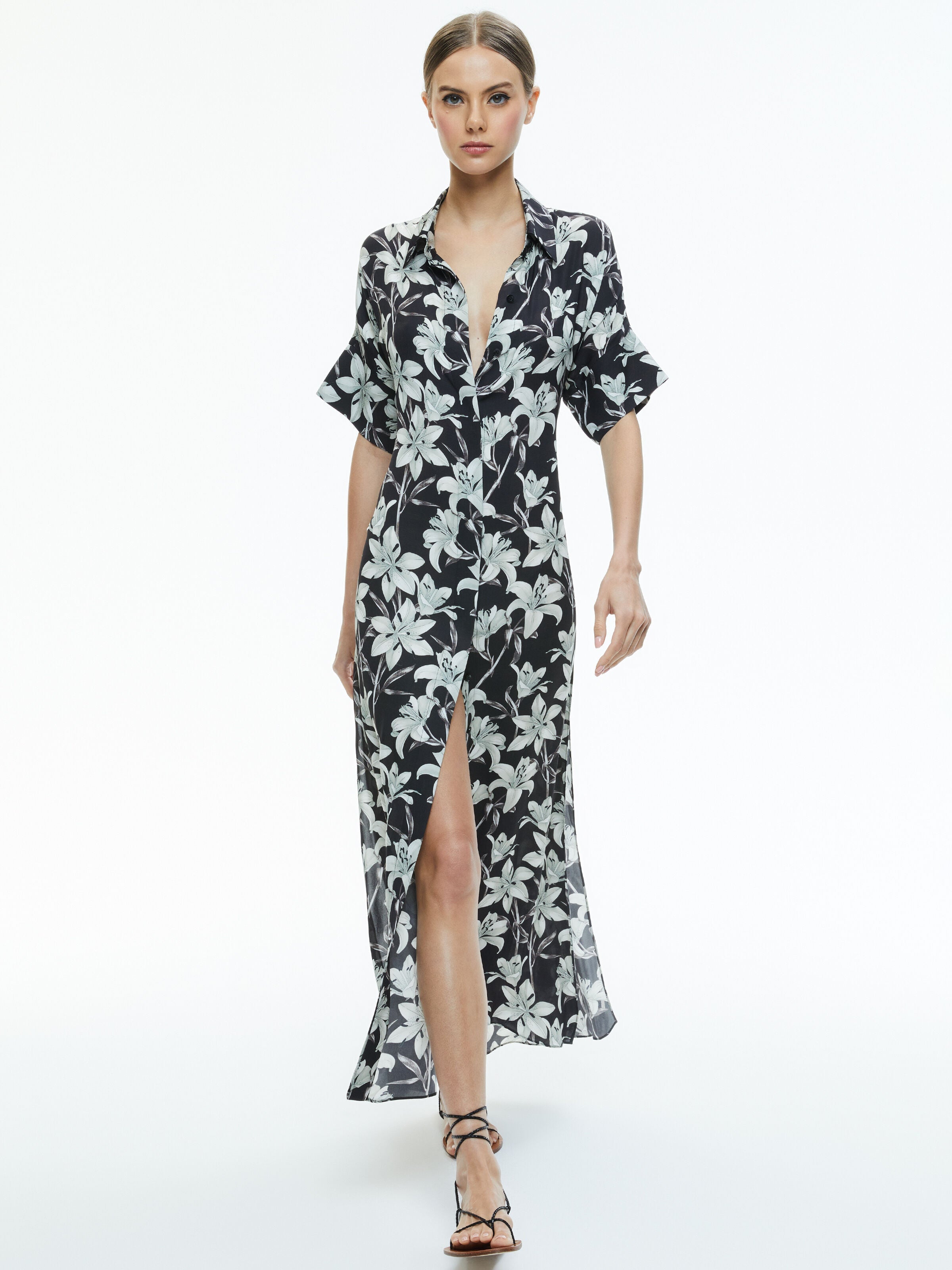 EDYTH MAXI TOP-STARGAZER BLACK SM-ALICE + OLIVIA