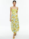 MARNA TIERED MIDI TIE STRAP DRESS-ALICE + OLIVIA