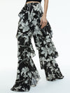 LOTUS HIGH RISE WIDE LEG RUFFLE PANT-ALICE + OLIVIA