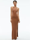 PANIA RACERBACK RIBBED SIDE SLIT MAXI DRESS-ALICE + OLIVIA