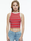 ANDRE FITTED CROPPED TANK-OFF WHITE/CAMEL-ALICE + OLIVIA