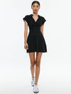 MILA LINEN TWIST FRONT MINI DRESS-ALICE + OLIVIA