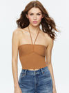 LINNIE RUCHED HALTER-ALICE + OLIVIA